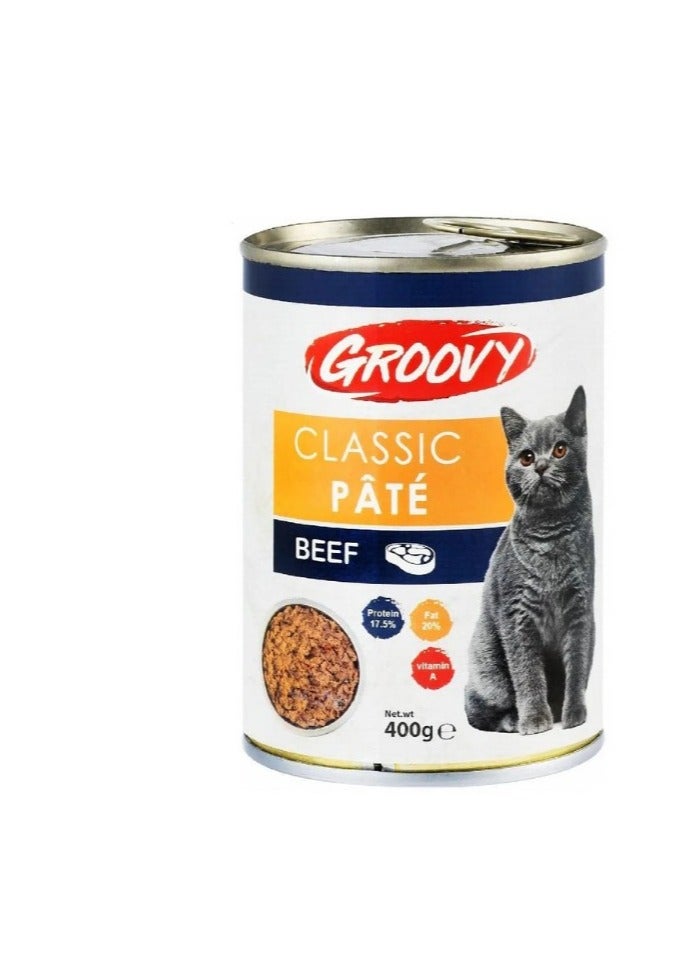 جروفي Classic Cat Pate with Beef400 gr