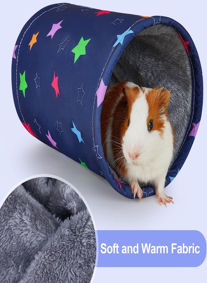 Glittme Guinea Pig Tunnel Washable Guinea Pigs Hideout Portable Rabbit Tunnels Soft Ferret Tunnel for Playing Resting Guinea Pig Accessories for Hedgehogs, Hamster,Colorful Stars - Image 4