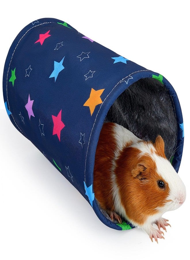 Glittme Guinea Pig Tunnel Washable Guinea Pigs Hideout Portable Rabbit Tunnels Soft Ferret Tunnel for Playing Resting Guinea Pig Accessories for Hedgehogs, Hamster,Colorful Stars - Image 1