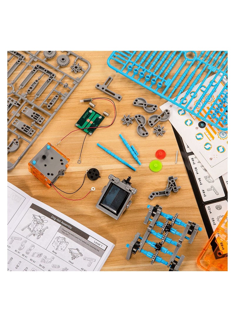 STEM 13-in-1 DIY Solar-Powered Building Robot Kit for Ages 7 and Above - Science Experiment  - Image 5