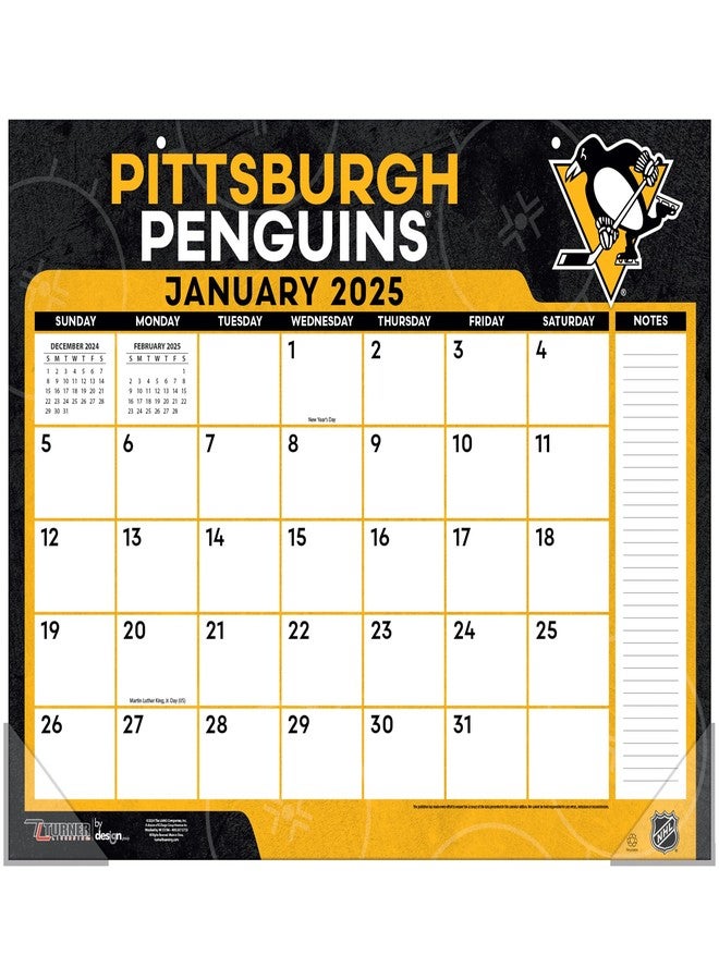 Turner Licensing TURNER SPORTS Pittsburgh Penguins 2025 22x17 Desk Calendar (25998061559) - Image 1