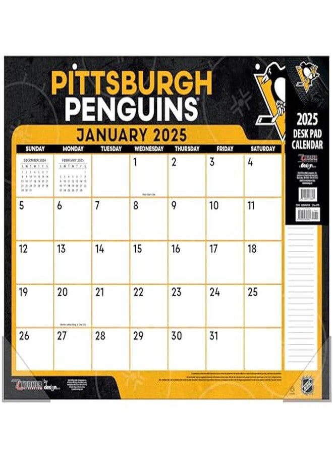 Turner Licensing TURNER SPORTS Pittsburgh Penguins 2025 22x17 Desk Calendar (25998061559) - Image 2