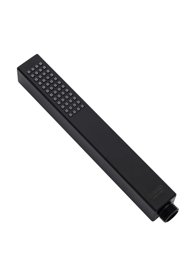 SHIND Slim Handheld Shower Head – High-Pressure Stream, Modern Square Design, Anti-Clog Nozzles, Matte Black Finish - Image 2