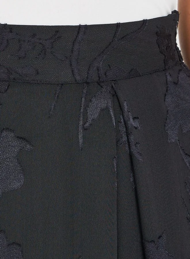 Styli Jacquard A-Line Maxi Skirt