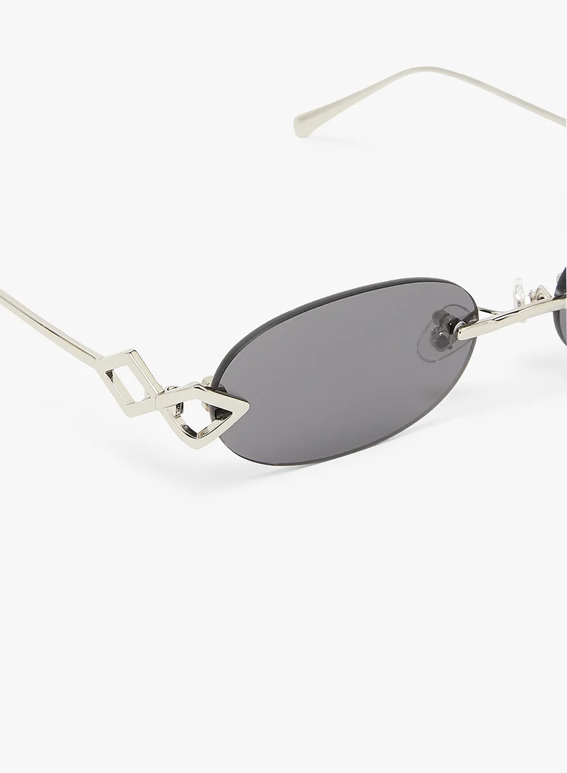 KAREN WAZEN Cleo Rimless Sunglasses