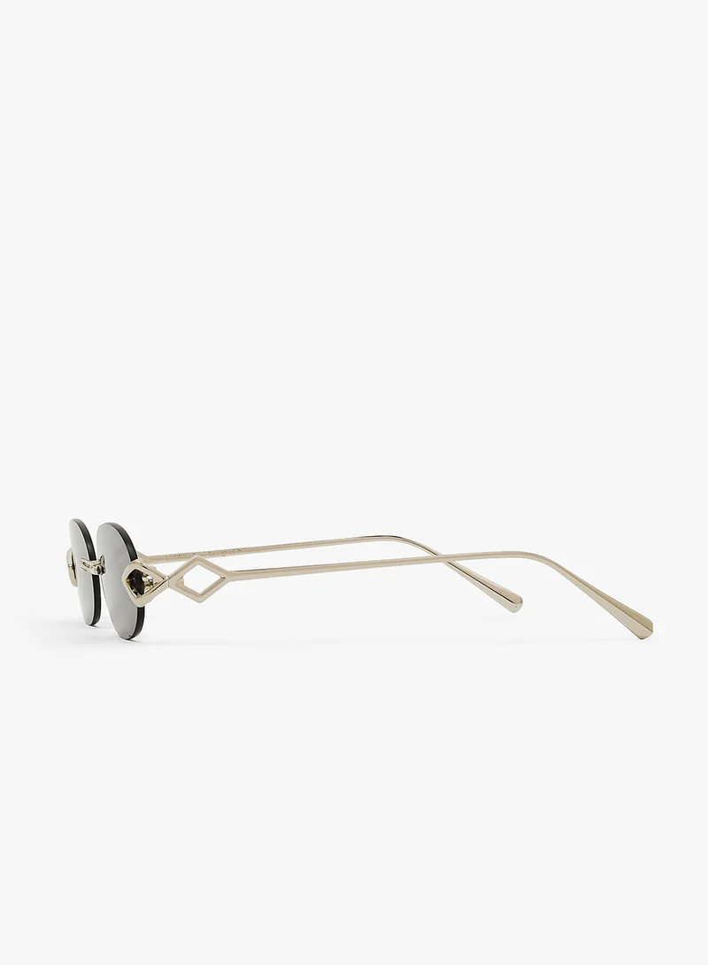 KAREN WAZEN Cleo Rimless Sunglasses