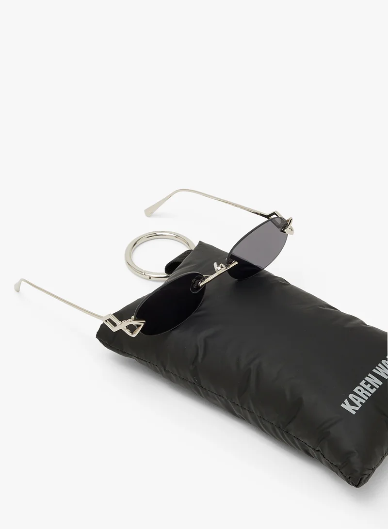 KAREN WAZEN Cleo Rimless Sunglasses