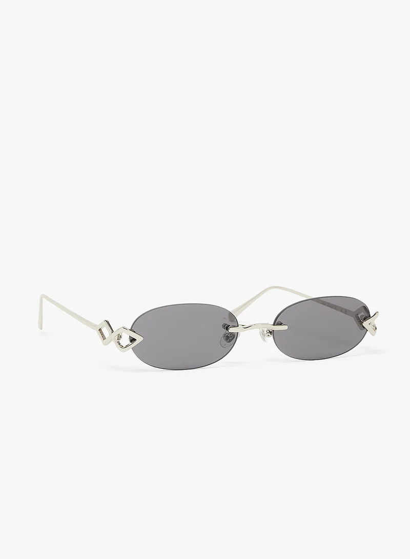 KAREN WAZEN Cleo Rimless Sunglasses