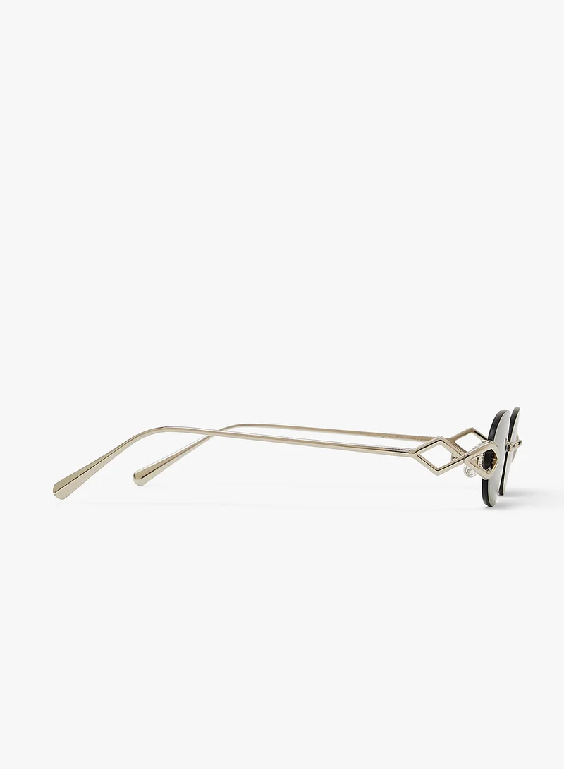 KAREN WAZEN Cleo Rimless Sunglasses