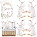 Blueweenly 8 Sets Silly Goose 1st Birthday Decoration 157 Inch Pink Soft Silly Goose Stuffed Animal Hat with Wood Table Decor for Birthday Party Baby Shower Decoration - Image 2