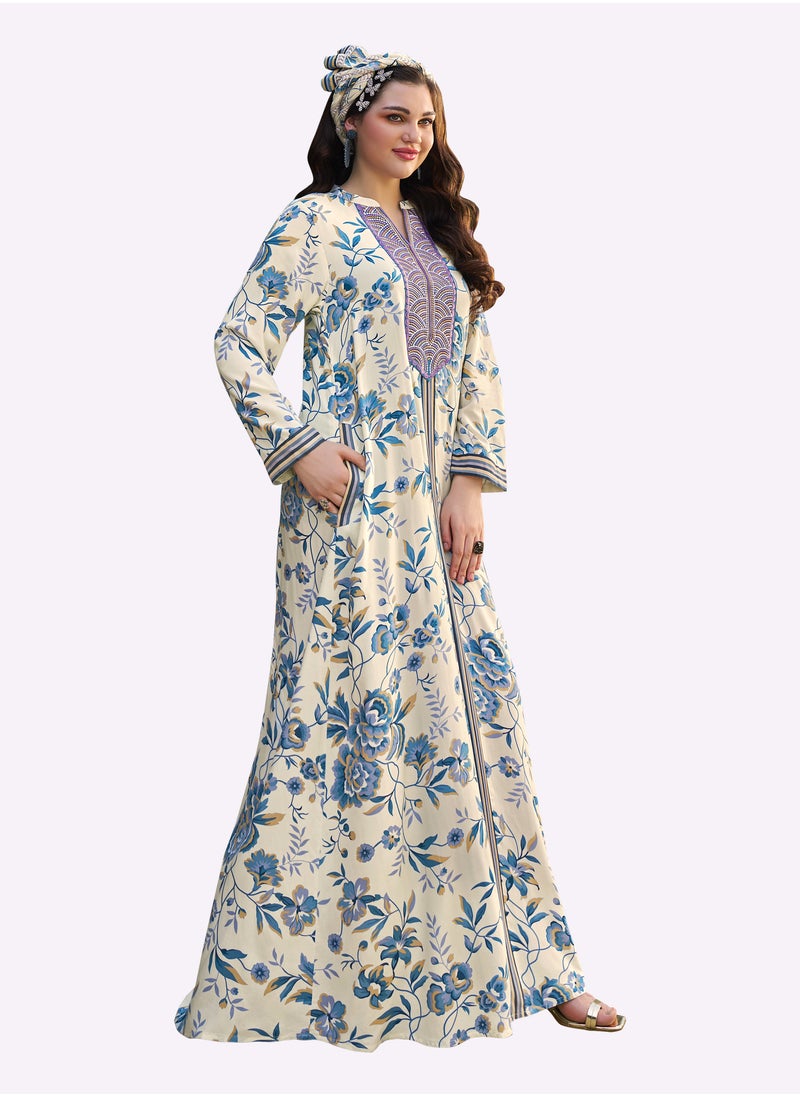 Sara Arabia Sara Arabia Floral Bloom Jalabiya  - Image 2