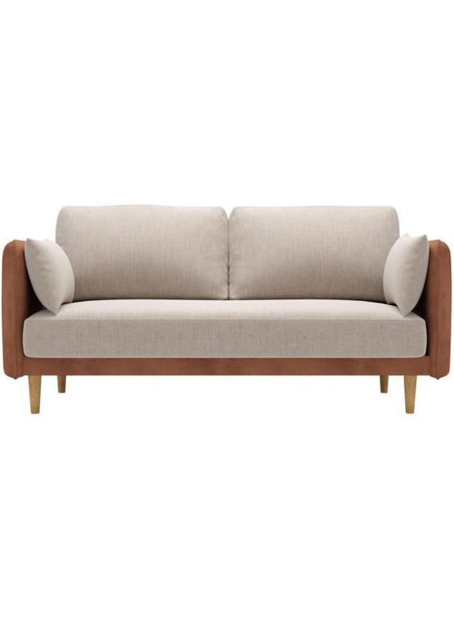 Poppins HOME Modern European Sofa Set Designs Luxury Furniture Living Room 2 Seat Furniture Sofa Set (Brown) - Image 3