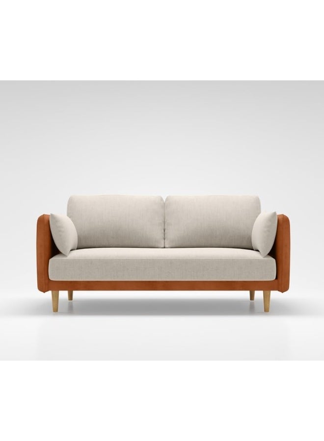 Poppins HOME Modern European Sofa Set Designs Luxury Furniture Living Room 2 Seat Furniture Sofa Set (Brown) - Image 1