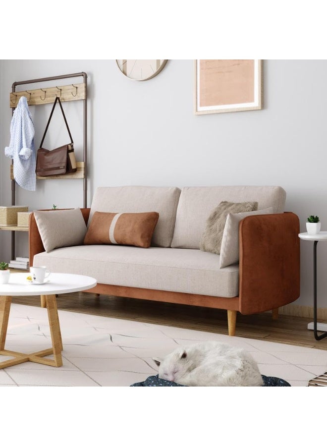 Poppins HOME Modern European Sofa Set Designs Luxury Furniture Living Room 2 Seat Furniture Sofa Set (Brown) - Image 2