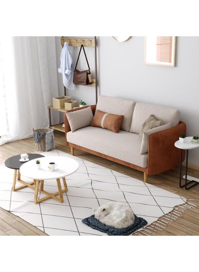 Poppins HOME Modern European Sofa Set Designs Luxury Furniture Living Room 2 Seat Furniture Sofa Set (Brown) - Image 5