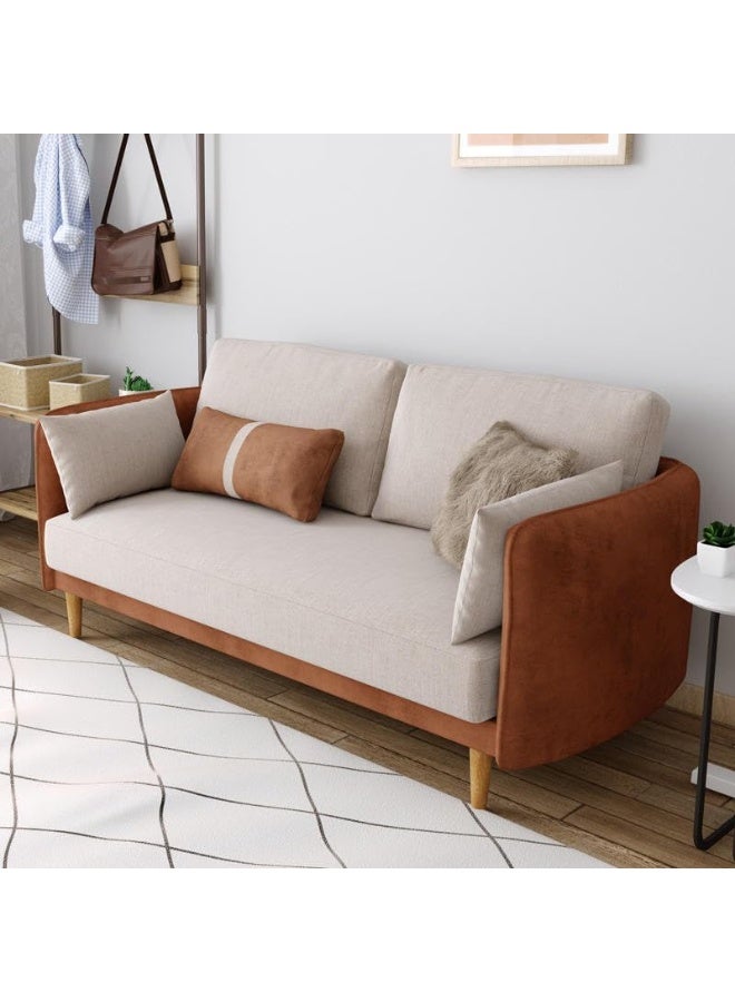 Poppins HOME Modern European Sofa Set Designs Luxury Furniture Living Room 2 Seat Furniture Sofa Set (Brown) - Image 4