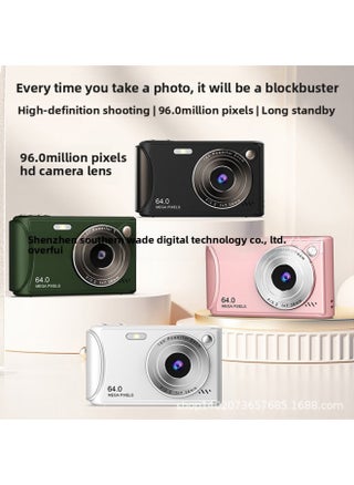 HD Digital Camera Ccd Student Party Retro Home Old-fashioned Camera Campus Card Machine Video Camera-Color:Q18 Pink-hd Large Screen Camera + 64g Memory Card + Card Reader + Tpc Adapter - pzsku/ZFF104DB7258CE0A26C35Z/45/1746213007/a70c42d1-7f32-420c-9d1c-c56e8be49f3b