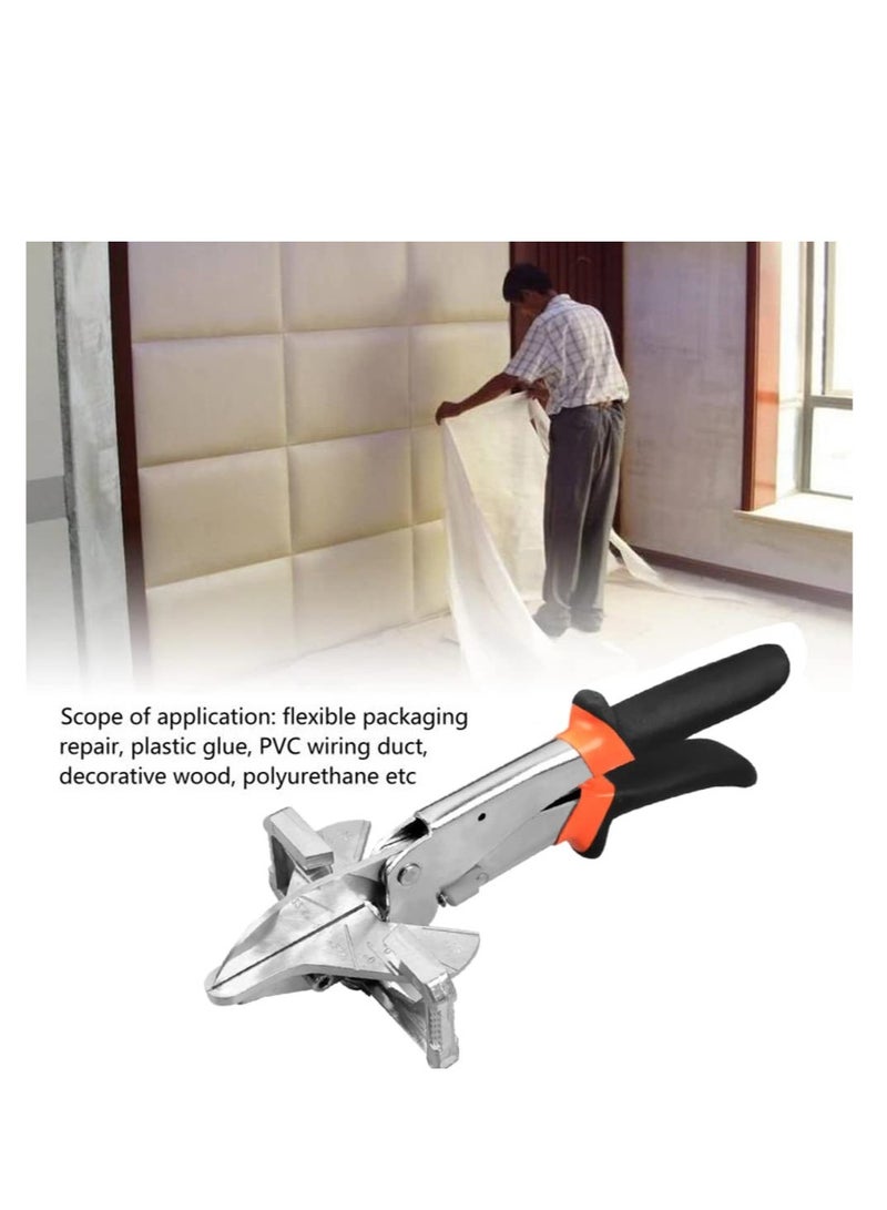 Excefore قاطع زوايا متعددة، قاطع زوايا قابل للتعديل من 0° إلى 135°، مقص زوايا قابل للتعديل، مقص قص الأنبوب القابل للتعديل للأعمال الخشبية - Image 2