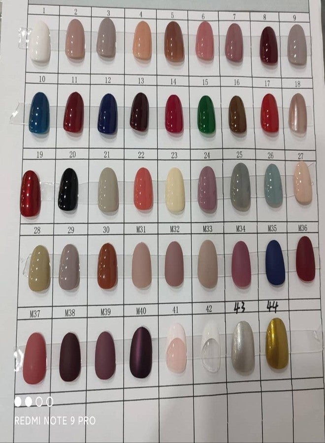 NAILWIND 24 Natural French Short False Nails Acrylic Full Cover Nails,Natural Fake Nails Delicate & Comfortable for Women and Girls (N43, 24 Count -Pack of 1) - Image 2