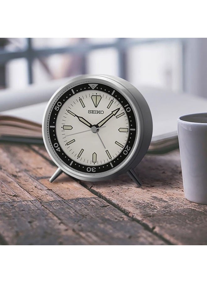 Seiko ساعة منبه غرفة النوم ماي تي، فضية - Image 2
