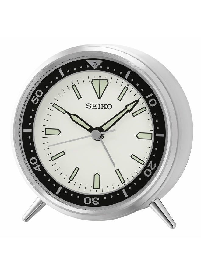 Seiko ساعة منبه غرفة النوم ماي تي، فضية - Image 1