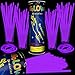 Taikula 200 Pack 8 Glow Sticks Bulk Party Favors Purple Light Up Sticks with Connectors Neon Glow in the Dark Party Supplies Bracelets for Holiday Birthday Party DecorationPurple - Image 2
