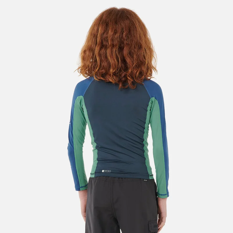 Rip Curl Tropic Daze UPF Long Sleeve Zip Through Rash Vest - Kids