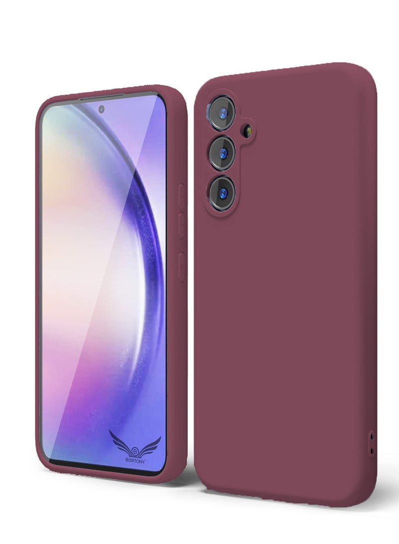 BORTONY Galaxy A54 5G Case Shockproof Liquid Silicone Case Slim Soft Cover With Inside Soft Microfiber Lining Comaptible With Samsung Galaxy A54 5G - Image 1