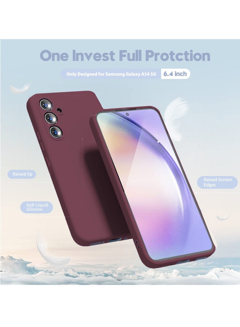BORTONY Galaxy A54 5G Case Shockproof Liquid Silicone Case Slim Soft Cover With Inside Soft Microfiber Lining Comaptible With Samsung Galaxy A54 5G - Image 3