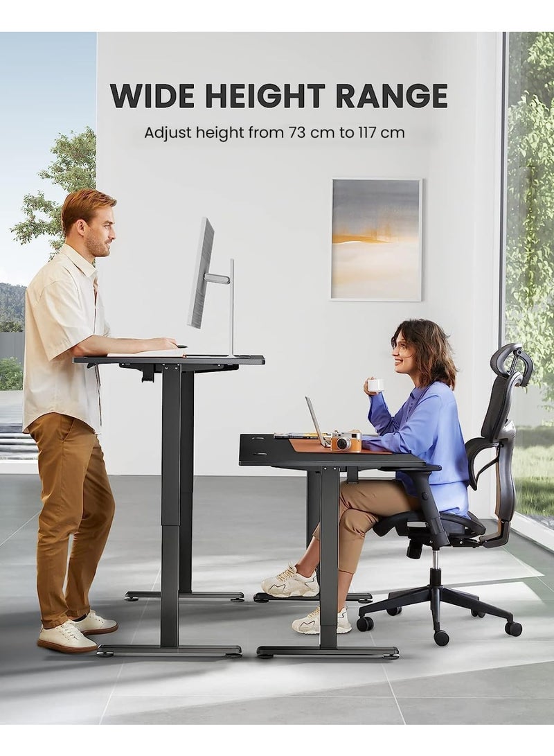 اليسا طاولة ألعاب وعمل قابلة لضبط الارتفاع 140×70 سم إطار رفع مزدوج الساقين ارتفاع قابل للتعديل 70-115 سم حامل أكواب مدمج - Image 3