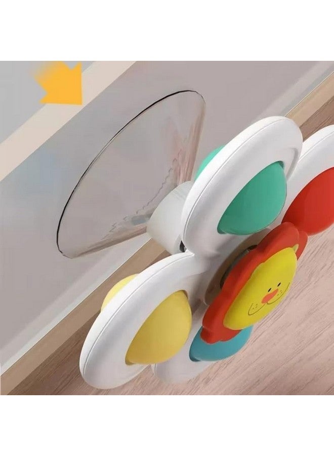 سوبر توي 3 قطع من لعبة فيدجيت سبينر للاستحمام للأطفال الصغار، خشخيشة دوارة مع كوب شفط، ألعاب استحمام للأطفال بعمر 1 و2 و3 سنوات، هدية عيد ميلاد، متنوعة - Image 4