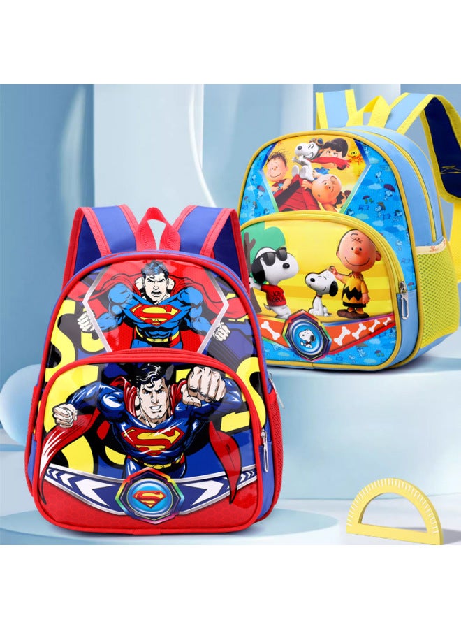 Manufacturers Coolomi Toddler Double Back Boys And Girls Burden Reduction Backpack Cartoon Waterproof Schoolbag-Color:Pink Coolomi-Size:31*27*14 - Image 3