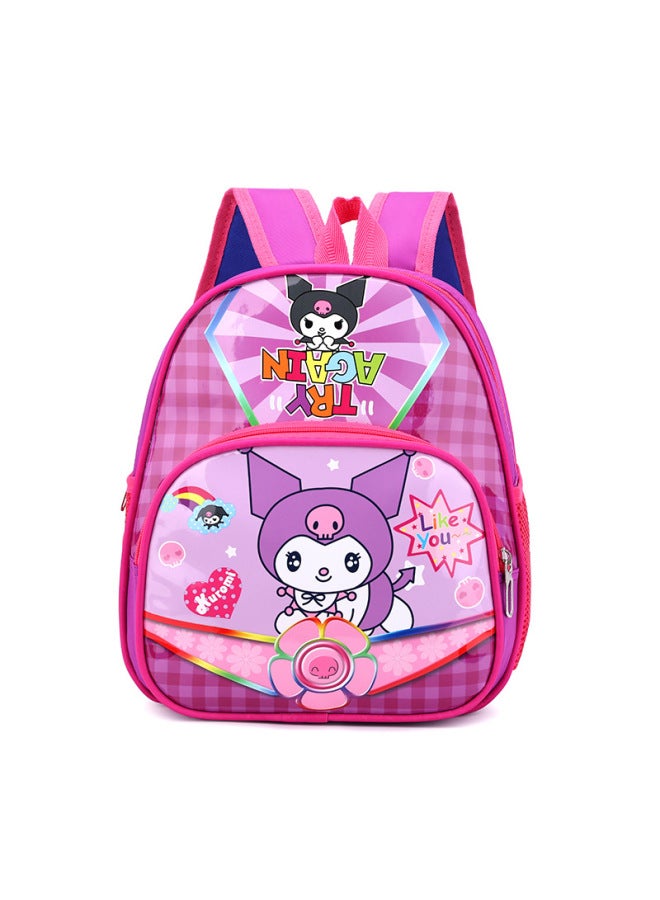 Manufacturers Coolomi Toddler Double Back Boys And Girls Burden Reduction Backpack Cartoon Waterproof Schoolbag-Color:Pink Coolomi-Size:31*27*14 - Image 1