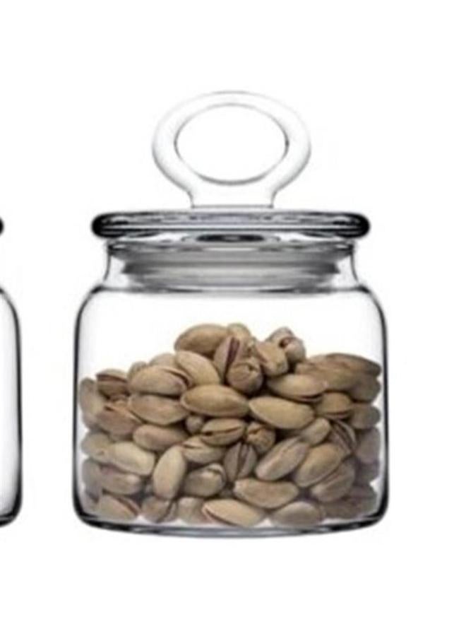 Pasabahce Kitchen Slim Jar with Glass Cover -Clear clear 575ml - Image 2