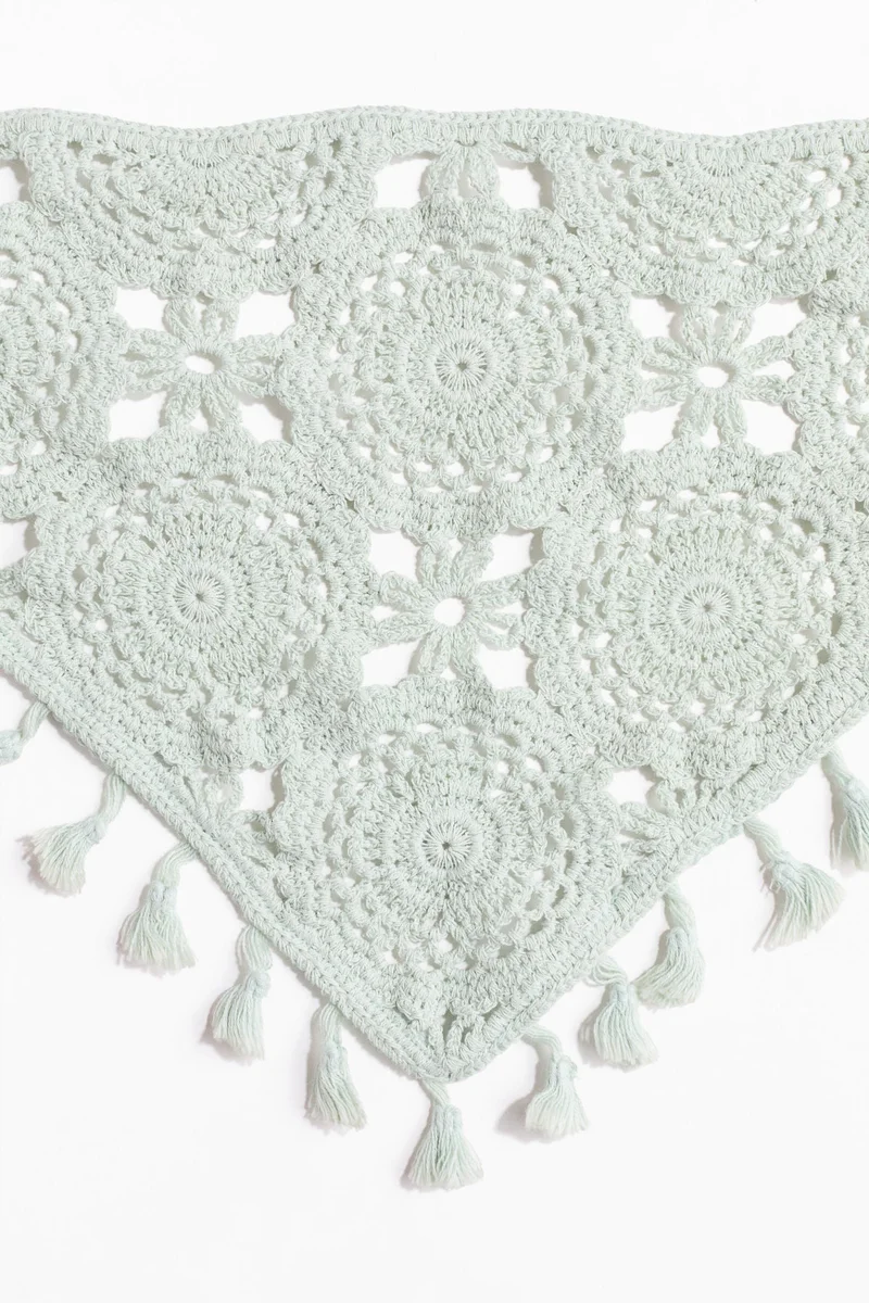 H&M Crochet-look cotton head scarf