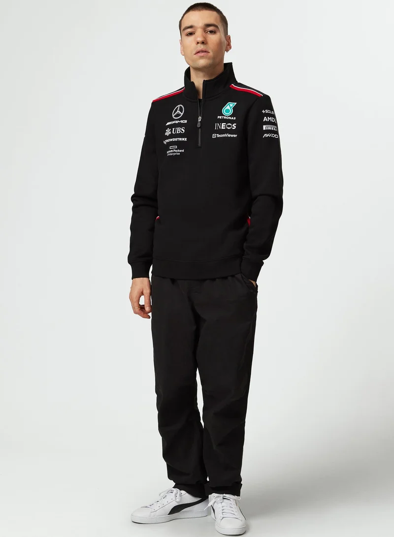 AMG Petronas Formula 1 Team  AMG Petronas Formula 1 Team 1/4 Zip Sweatshirt for Adult Unisex, Black  | Best Price UAE