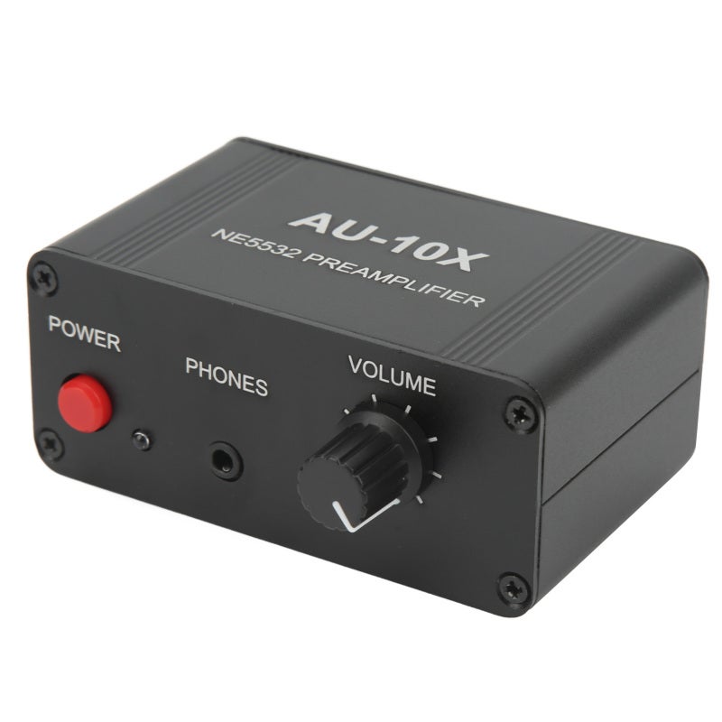 Stereo Preamp 87 X 50 X 37mm 10X 20dB High Gain - Low Noise Dual Op Amp NE5532 Audio Preamplifier for Home Audio System Turntable Guitar Headphones Speakers - Image 5