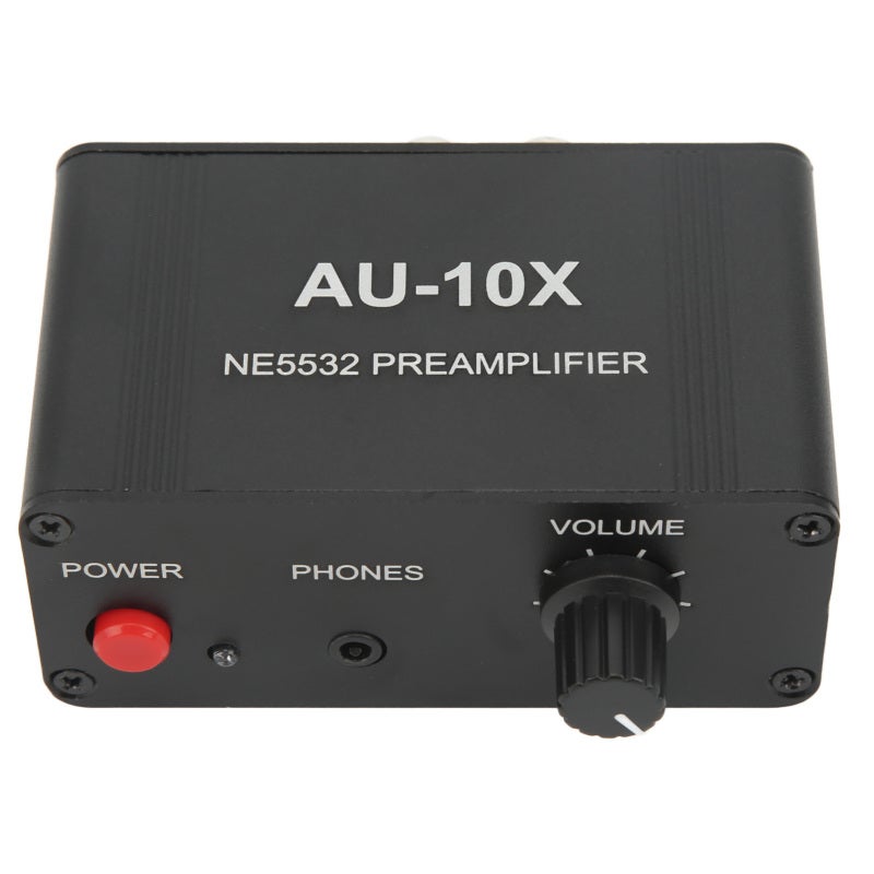 Stereo Preamp 87 X 50 X 37mm 10X 20dB High Gain - Low Noise Dual Op Amp NE5532 Audio Preamplifier for Home Audio System Turntable Guitar Headphones Speakers - Image 4