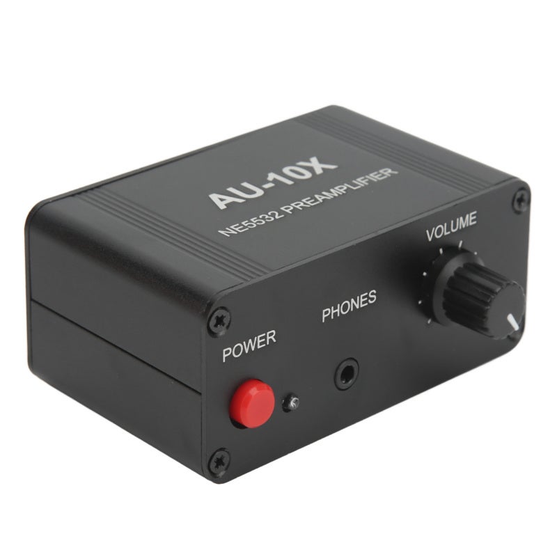 Stereo Preamp 87 X 50 X 37mm 10X 20dB High Gain - Low Noise Dual Op Amp NE5532 Audio Preamplifier for Home Audio System Turntable Guitar Headphones Speakers - Image 3