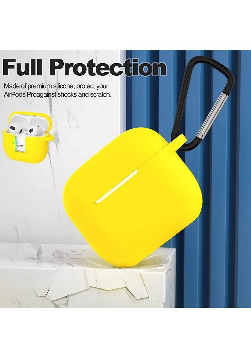 Generic - AirPods 3 Protective Silicone Cover Case Yellow - Image 1