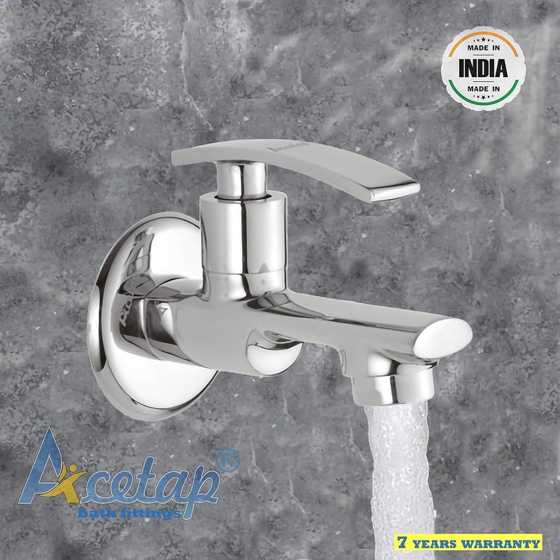 Acetap Brass Bib Cock Aqua Series With Brass Wall Flange Chrome Plated - Image 2