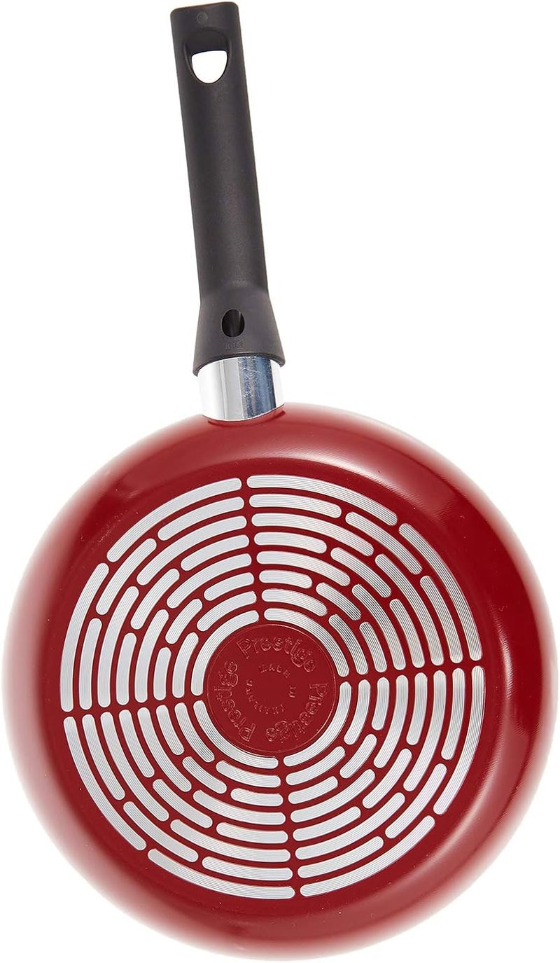 برستيج Prestige ألومنيوم Safecook مع مقلاة غير لاصقة 22 سم - أحمر - Image 2