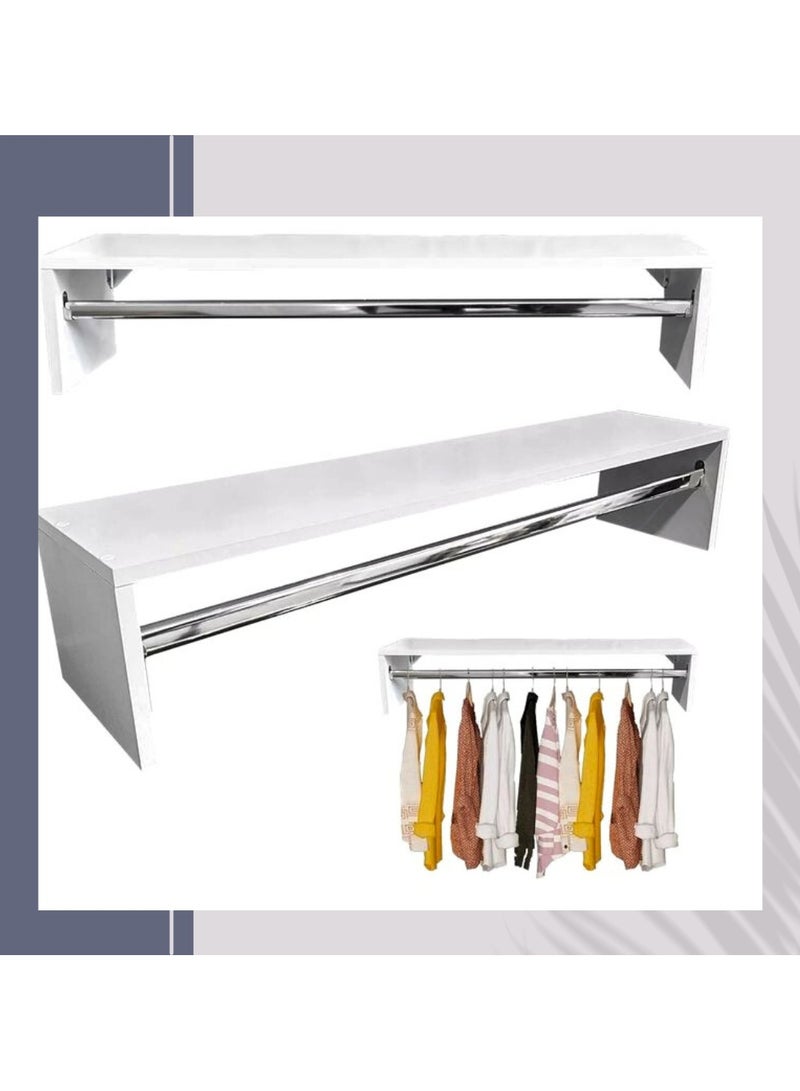 Wooden clothes rack