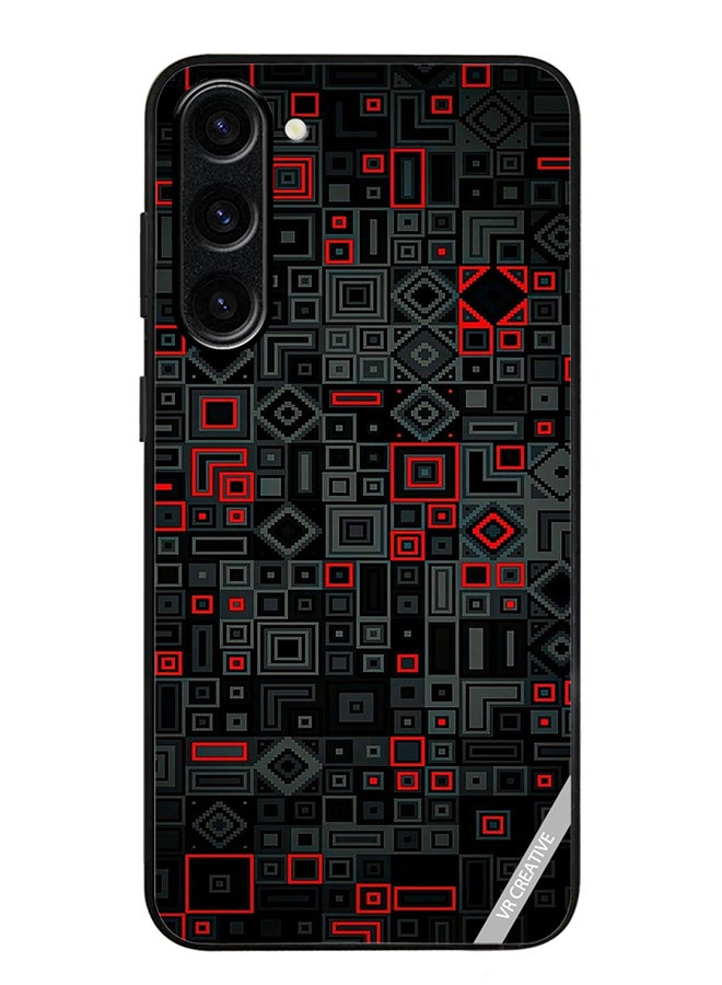 VR CREATIVE Protective Case Cover For Samsung Galaxy S24 Abstract Design Multicolour - Image 1