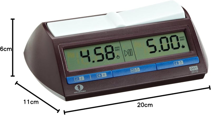 Philos DGT 4672 DGT-2010 Digital Chess Clock with FIDE Logo - Image 3
