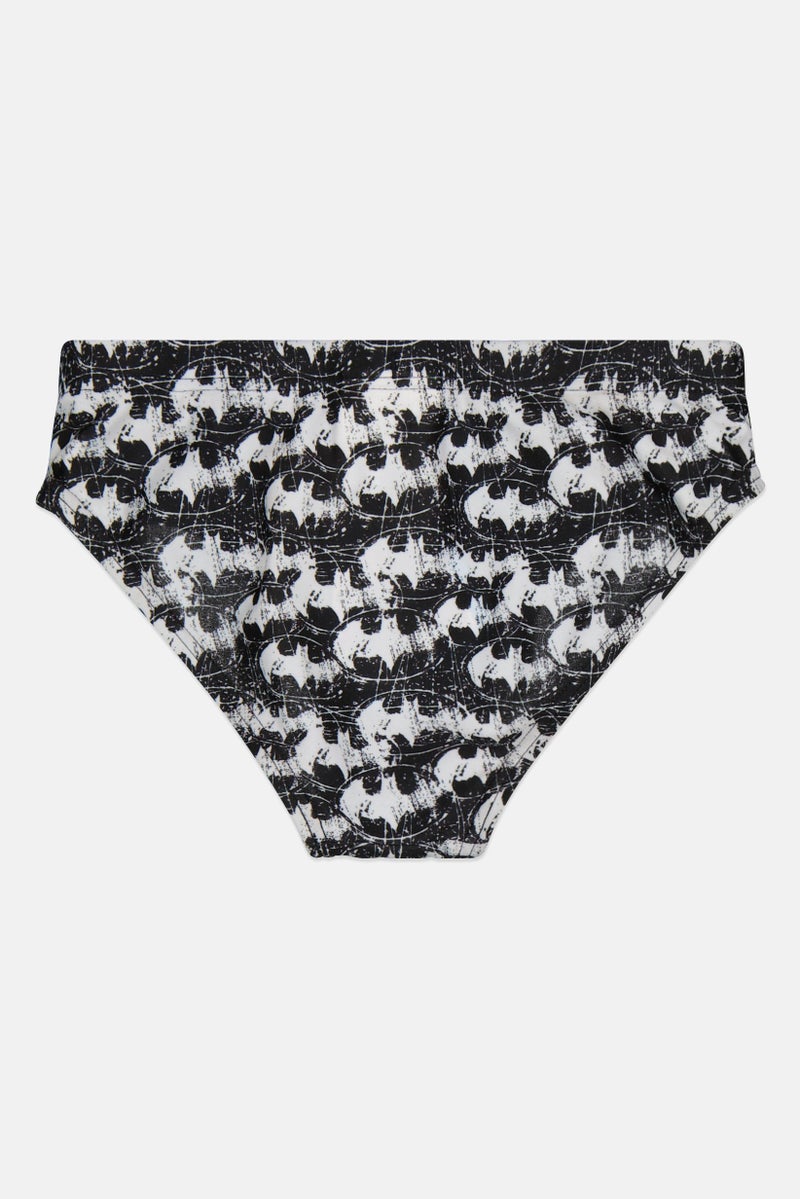 arena Kids Boy Batman Print Swimwear Brief, Multicolor - Image 2