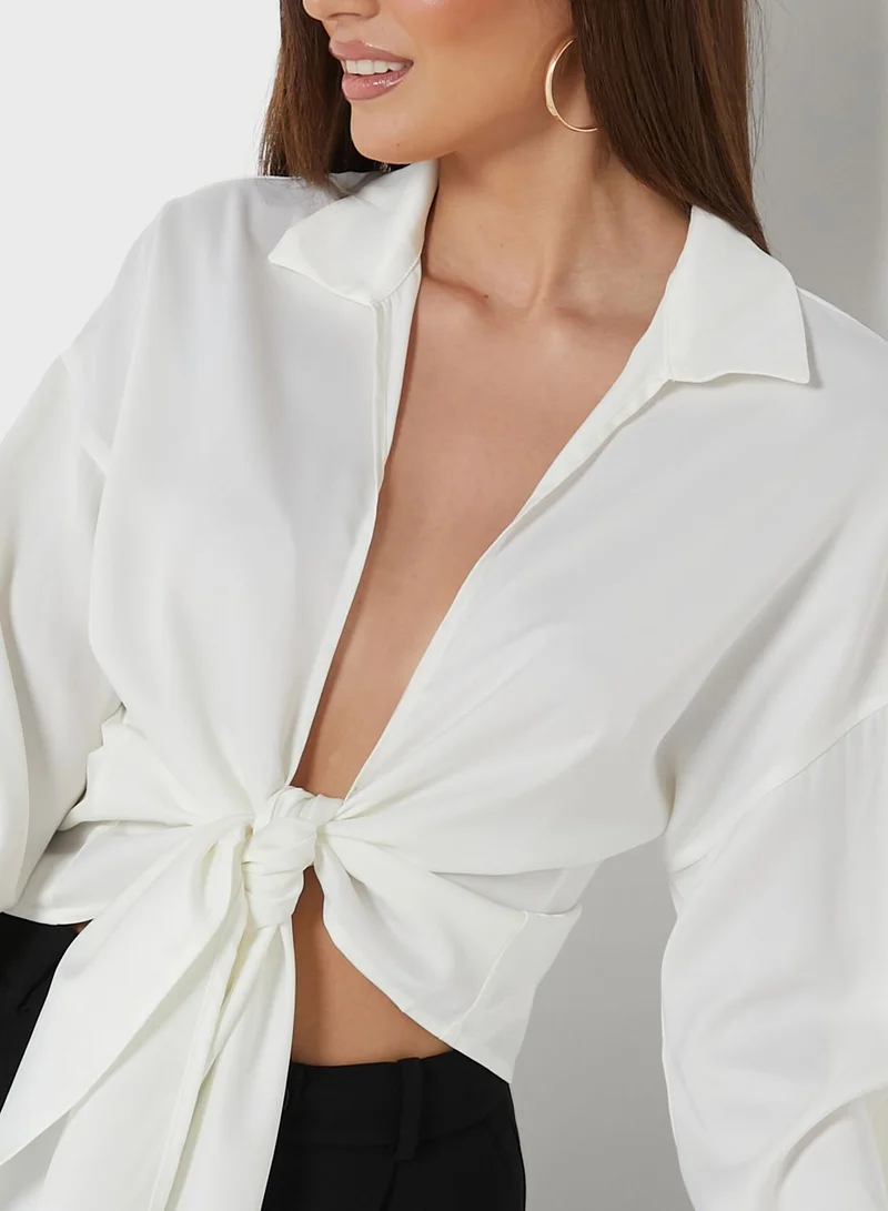 NASTY GAL Knot Detail Top