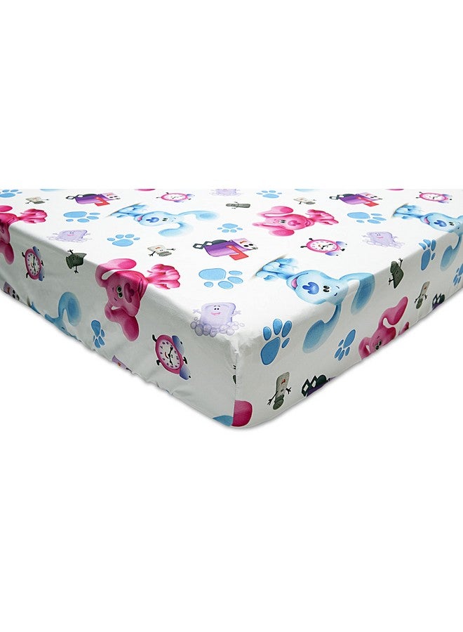 Blue's Clues Blues Clues You Are Smart 4 Piece Toddler Bedding Set - Includes Comforter, Sheet Set - Fitted + Top Sheet + Reversible Pillowcase for Boys And Girls Beds, Blue - Image 4
