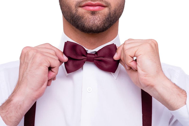 Trilece Men’s Suspenders and Bow Tie Set – Adjustable Y-Back Suspenders with Matching Bow Tie for Weddings and Formal Wear - Image 4