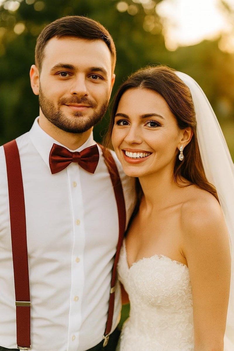 Trilece Men’s Suspenders and Bow Tie Set – Adjustable Y-Back Suspenders with Matching Bow Tie for Weddings and Formal Wear - Image 5